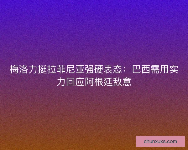 梅洛力挺拉菲尼亚强硬表态：巴西需用实力回应阿根廷敌意